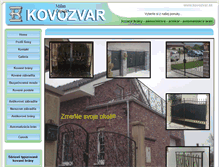 Tablet Screenshot of kovozvar.sk